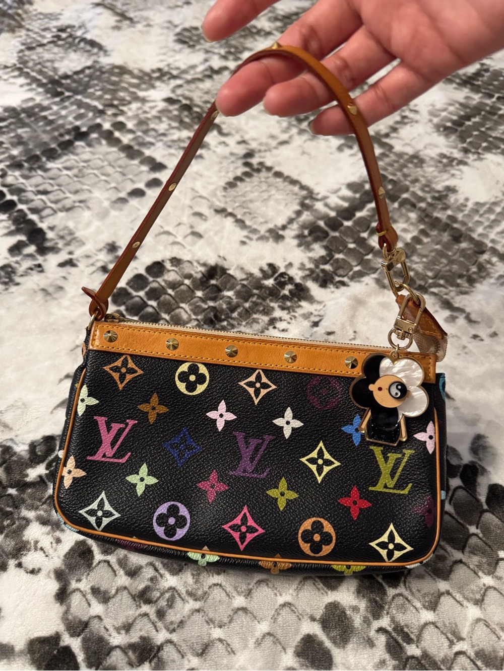 LOUIS VUITTON Multicolor Takashi Murakami Pochette